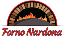 Forno Nardona Logo with a brick arch over a fame and titled below picture.