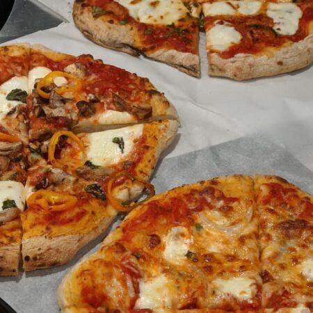 Three Neapolitan Pizzas
