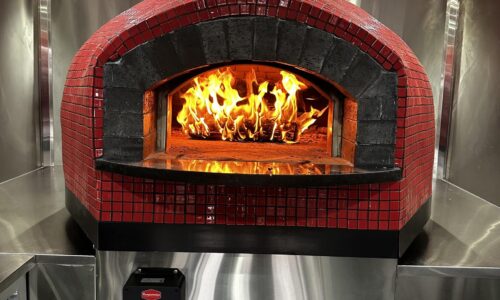 Up close of the flame inside one of our Commercial Pizza Ovens.